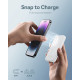 Baseus powerbank 5000mAh 20W with inductive charging + USB-C cable (20V/3A) white Baseus powerbank 5000mAh 20W with inductive charging + USB-C cable (20V/3A) white