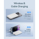 Baseus powerbank 5000mAh 20W with inductive charging + USB-C cable (20V/3A) white Baseus powerbank 5000mAh 20W with inductive charging + USB-C cable (20V/3A) white