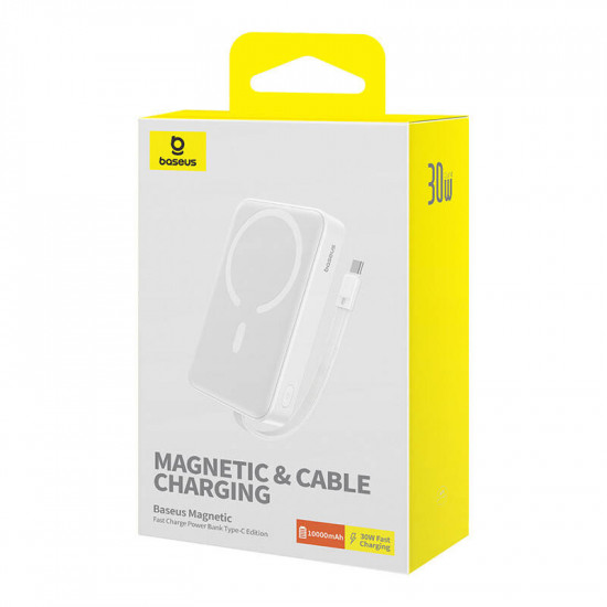 Baseus Magnetic Mini USB-C Powerbank 10000mAh 30W MagSafe (white) Baseus Magnetic Mini USB-C Powerbank 10000mAh 30W MagSafe (white)