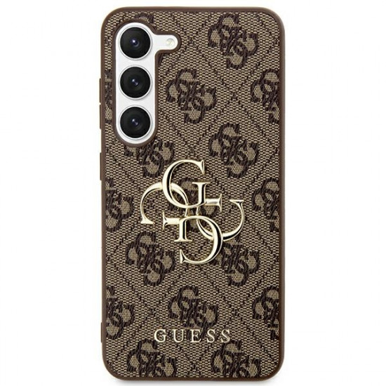 Guess GUHCS24M4GMGBR S24+ S926 brown hardcase 4G Big Metal Logo Guess GUHCS24M4GMGBR S24+ S926 brown hardcase 4G Big Metal Logo