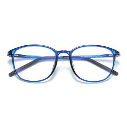 Techsuit Anti Blue Light Glasses Reflex PC (F2822) Round Blue