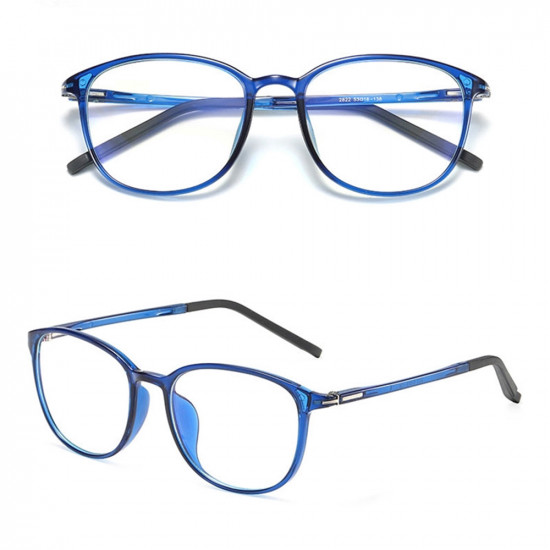 Techsuit Anti Blue Light Glasses Reflex PC (F2822) Round Blue