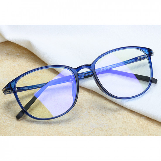 Techsuit Anti Blue Light Glasses Reflex PC (F2822) Round Blue