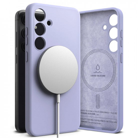 Ringke Silicone Magnetic Samsung Galaxy S24 Lavender