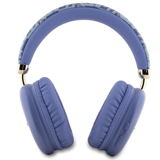 Guess Bluetooth on-ear headphones GUBHK1GCTCSU purple Gcube Metallic Script Logo