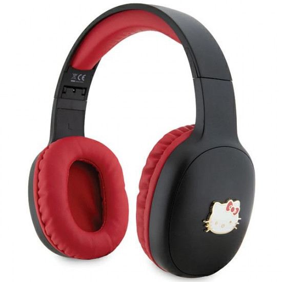 Hello Kitty Bluetooth on-ear headphones HKBHA1BKHLMK black Metal Logo