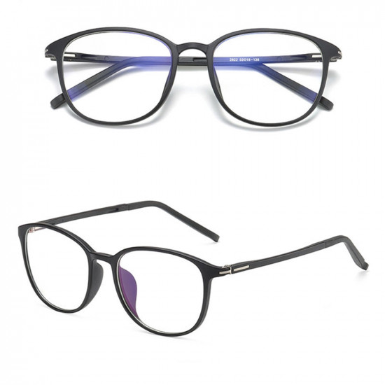 Techsuit Anti Blue Light Glasses Reflex PC (F2822) Round Sand Black