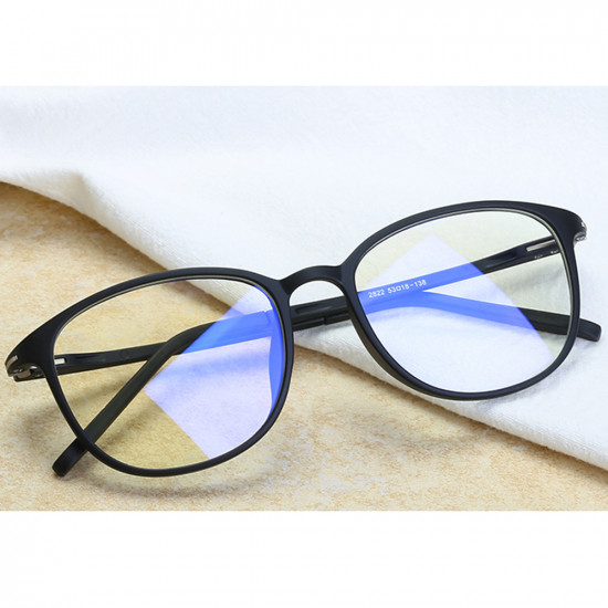 Techsuit Anti Blue Light Glasses Reflex PC (F2822) Round Sand Black
