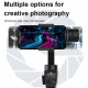 Techsuit Phone Gimbal (F10) with Mini Tripod, Bluetooth, Face Tracking, Inception Mode, Anti Shaken, Slow Motion Black Techsuit Phone Gimbal (F10) with Mini Tripod, Bluetooth, Face Tracking, Inception Mode, Anti Shaken, Slow Motion Black