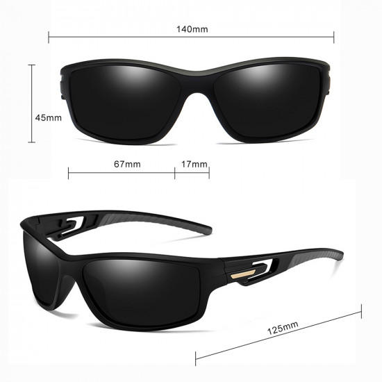 Techsuit Bike Glasses (201910) for Cycling and Sport Outdoor Activities, Polarized, Rectangular, Unisex Black / Red Techsuit Bike Glasses (201910) for Cycling and Sport Outdoor Activities, Polarized, Rectangular, Unisex Black / Red
