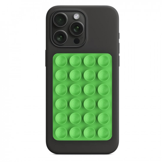 Techsuit Phone Holder (SG PAD) Suction Pad for Selfies, Silicone, Adhesive Mount, Rectangular Shape Green Techsuit Phone Holder (SG PAD) Suction Pad for Selfies, Silicone, Adhesive Mount, Rectangular Shape Green
