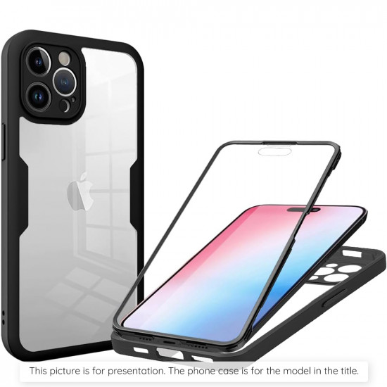 Techsuit ColorVerse 360 Series + Screen Protector iPhone 7 / 8 / SE 2, SE 2020 / SE 3, SE 2022 Black