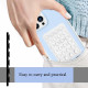 Techsuit Phone Holder (SP PAD) Suction Pad for Selfies, Silicone, Adhesive Mount, Rectangular Shape Purple