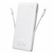 Baseus Power Bank Airpow Air Lite (P10067501213 00) USB, Type C, Dual Cable USB C, Lightning, 22.5W, 10000mAh White Baseus Power Bank Airpow Air Lite (P10067501213 00) USB, Type C, Dual Cable USB C, Lightning, 22.5W, 10000mAh White