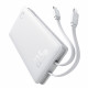 Baseus Power Bank Airpow Air Lite (P10067501213 00) USB, Type C, Dual Cable USB C, Lightning, 22.5W, 10000mAh White Baseus Power Bank Airpow Air Lite (P10067501213 00) USB, Type C, Dual Cable USB C, Lightning, 22.5W, 10000mAh White