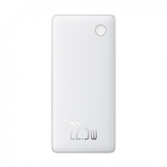 Baseus Power Bank Airpow Air Lite (P10067501213 00) USB, Type C, Dual Cable USB C, Lightning, 22.5W, 10000mAh White Baseus Power Bank Airpow Air Lite (P10067501213 00) USB, Type C, Dual Cable USB C, Lightning, 22.5W, 10000mAh White