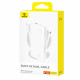 Baseus Power Bank Airpow Air Lite (P10067501213 00) USB, Type C, Dual Cable USB C, Lightning, 22.5W, 10000mAh White Baseus Power Bank Airpow Air Lite (P10067501213 00) USB, Type C, Dual Cable USB C, Lightning, 22.5W, 10000mAh White