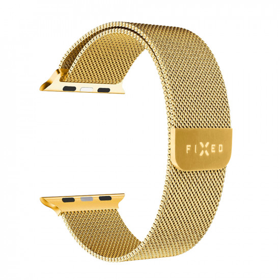 Fixed Mesh Strap 35mm Apple Watch 1/2/3/4/5/6/7/8/9/10/SE/SE 2/Ultra/Ultra 2 (42/44/45/46/49mm) Gold