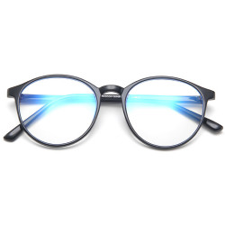 Techsuit Anti Blue Light Glasses Reflex TR90 (F8551 C2) Round Sand Black