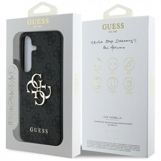 Guess Case Big 4G Logo Classic Logo for Samsung Galaxy S25 black Guess Case Big 4G Logo Classic Logo for Samsung Galaxy S25 black