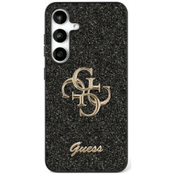 Guess Case Fixed Glitter Big 4G Metal Logo for Samsung Galaxy S25 Ultra black