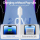 Vention Wall Charger (TZ FEPB0 EU 02) USB C, EU Plug, 20W, GaN, Smart Charging, with Cable USB C to Lightning, 1m Black