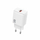 Lito Wall Charger (LC08) USB PD18W, PC Fireproof, EU Plug White Lito Wall Charger (LC08) USB PD18W, PC Fireproof, EU Plug White