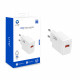 Lito Wall Charger (LC08) USB PD18W, PC Fireproof, EU Plug White Lito Wall Charger (LC08) USB PD18W, PC Fireproof, EU Plug White