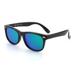 Techsuit  Sunglasses Polarised (D802)  for Kids, UV Protection  Black / Green