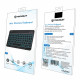 Techsuit  Wireless Keyboard (WK1)  for Android, Windows, iOS, Bluetooth, 3 Brightness Levels, 7 colors, Type C  Black