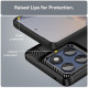 Techsuit Carbon Silicone Motorola Edge 60 / Edge 60 Fusion Black Techsuit Carbon Silicone Motorola Edge 60 / Edge 60 Fusion Black