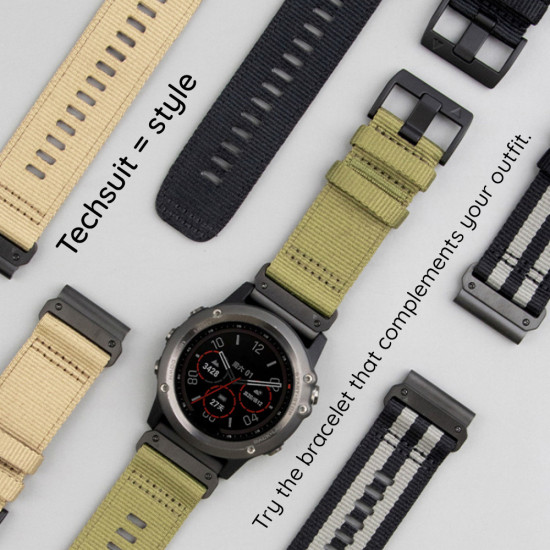 Techsuit Watchband QuickFit 22mm (W070) Garmin Fenix 5/5 Plus 6/6 Pro/7/Forerunner 935/945/Approach S60 Orange Blossom Techsuit Watchband QuickFit 22mm (W070) Garmin Fenix 5/5 Plus 6/6 Pro/7/Forerunner 935/945/Approach S60 Orange Blossom