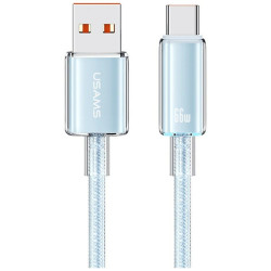 Cable USAMS Cloud Series US-SJ658 6A USB-A to USB-C 1.2m blue
