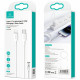 Cable USAMS US-SJ610 U84 PD 20W USB-C to Lightning 1m white