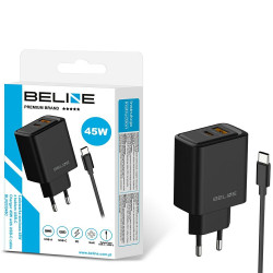 Beline 45W wall charger + USB-C cable BLN2CB45C black Beline 45W wall charger + USB-C cable BLN2CB45C black