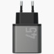 Wall Charger Energea Ampcharge GaN45 2xUSB-C PD/PPS/QC3.0 45W gray