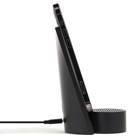 Lexon City Energy Pro 10W Wireless Charger with Bluetooth Speaker black LD145N