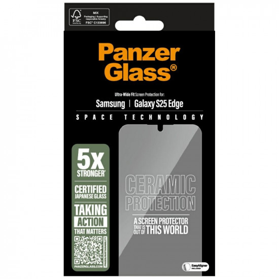 Ceramic glass PanzerGlass Ultra-Wide Fit for Samsung Galaxy S25 Edge Ceramic glass PanzerGlass Ultra-Wide Fit for Samsung Galaxy S25 Edge
