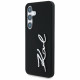 Etui Karl Lagerfeld Silicone Metal Signature Logo do Samsung Galaxy S25 czarny Etui Karl Lagerfeld Silicone Metal Signature Logo do Samsung Galaxy S25 czarny