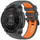 Techsuit  Watchband 22mm (W077)  Garmin Instinct 3 45mm / Instinct 3 45 Solar  Gray/Orange