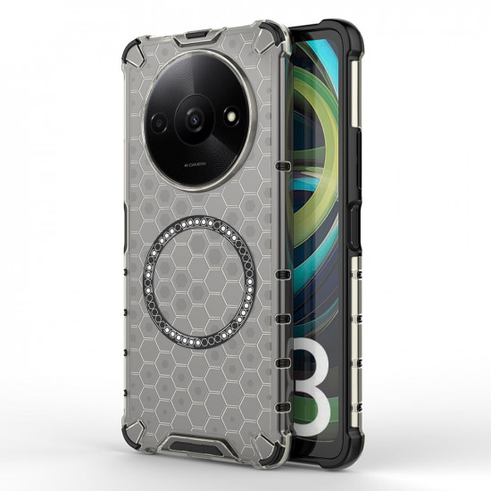 Techsuit  HoneyComb Shield MagSafe  Xiaomi Redmi A3 / Redmi A3x  Black