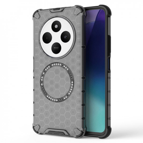 Techsuit  HoneyComb Shield MagSafe  Xiaomi Redmi 14C / Poco C75  Black
