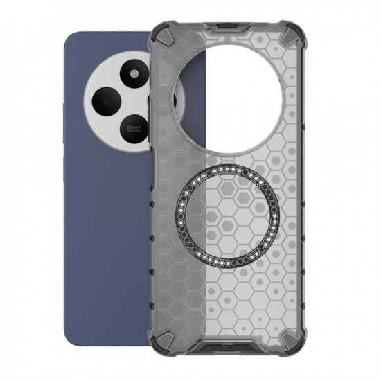 Techsuit  HoneyComb Shield MagSafe  Xiaomi Redmi 14C / Poco C75  Black