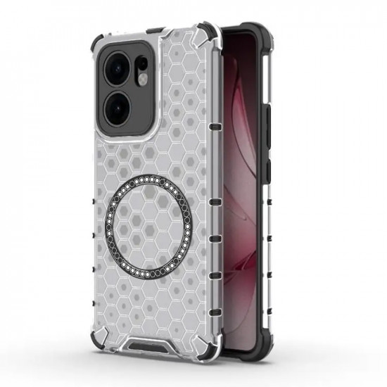 Techsuit  HoneyComb Shield MagSafe  Oppo Reno13 F 4G / Reno13 F 5G / Reno13 FS 5G  White