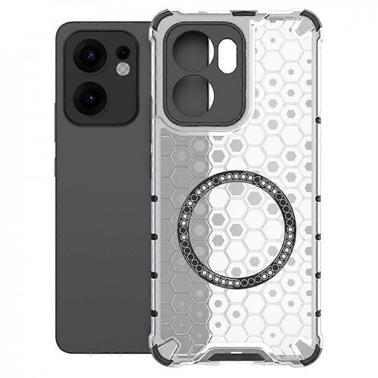 Techsuit  HoneyComb Shield MagSafe  Oppo Reno13 F 4G / Reno13 F 5G / Reno13 FS 5G  White