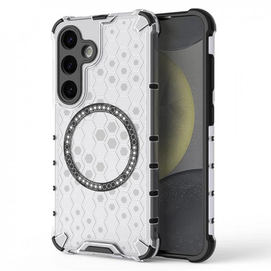 Techsuit  HoneyComb Shield MagSafe  Samsung Galaxy S24  White