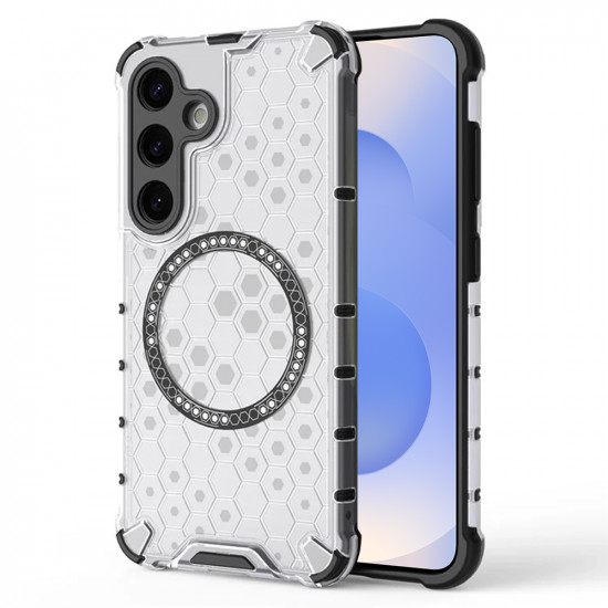 Techsuit HoneyComb Shield MagSafe Samsung Galaxy S25 White Techsuit HoneyComb Shield MagSafe Samsung Galaxy S25 White