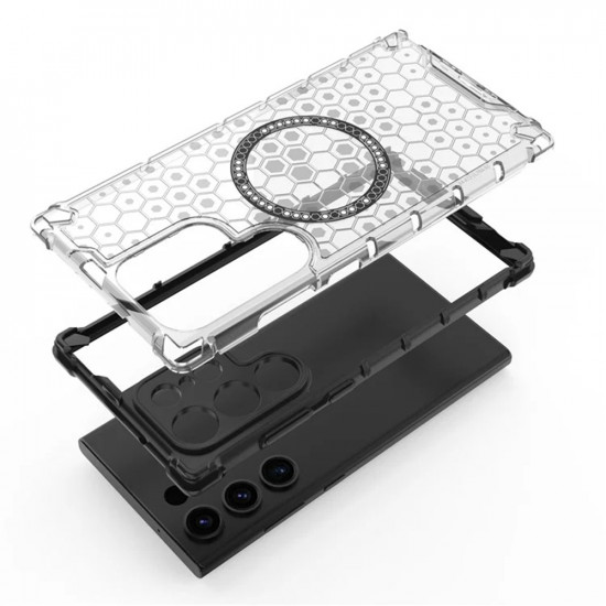 Techsuit  HoneyComb Shield MagSafe  Samsung Galaxy S25 Ultra  Black