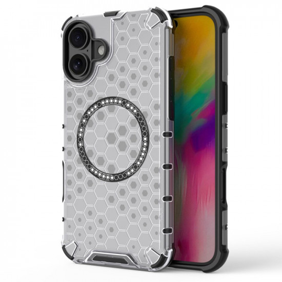 Techsuit  HoneyComb Shield MagSafe  iPhone 16  White