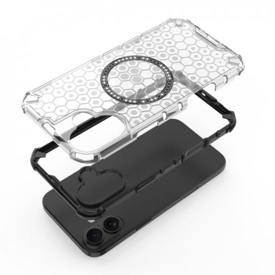 Techsuit  HoneyComb Shield MagSafe  iPhone 16  White